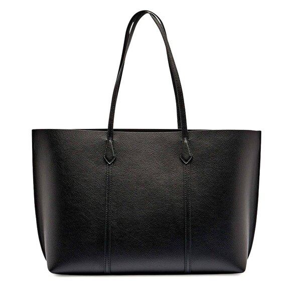 Tory Burch Perry Large Leather Tote – Black - Picture 2 of 10